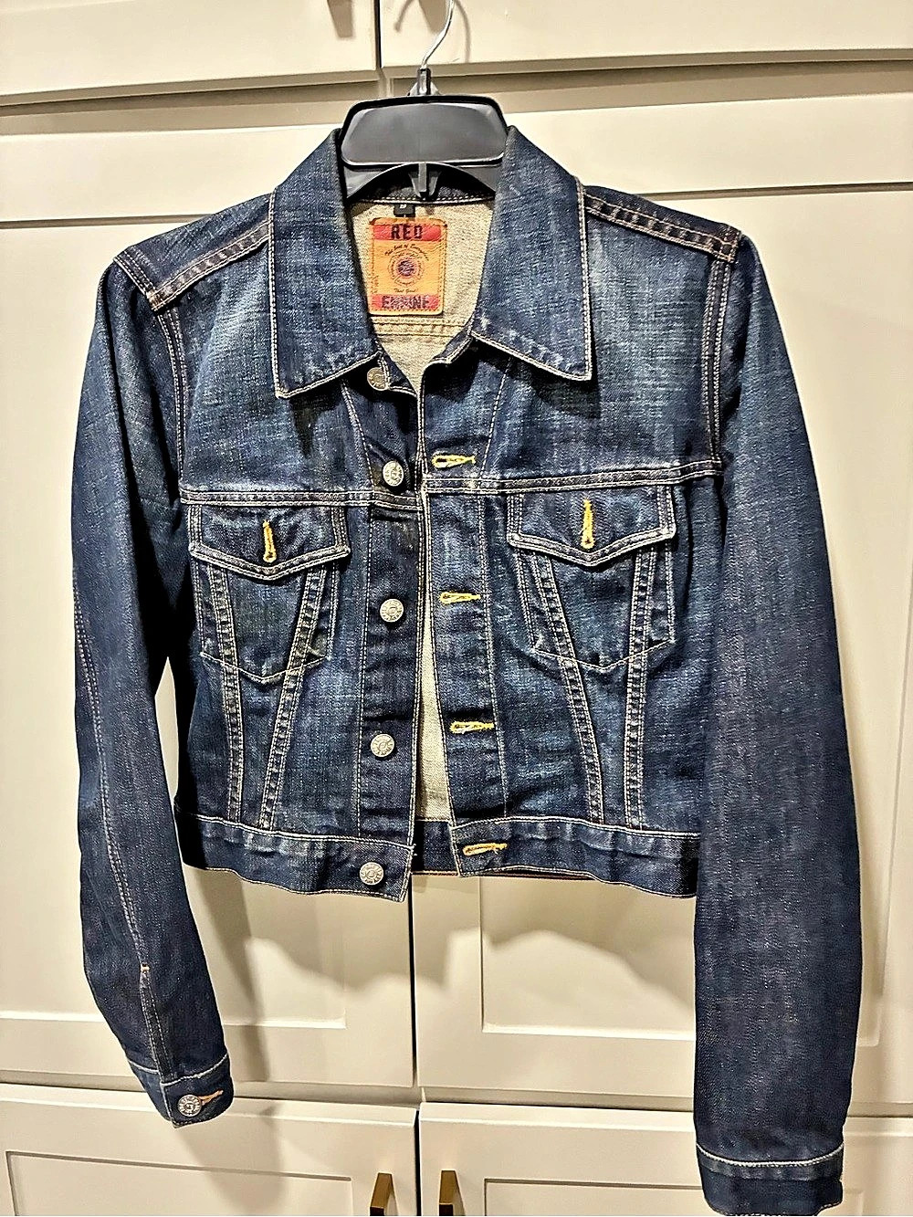 Red Engine denim jacket Denim Jacket in Blue Size Small
